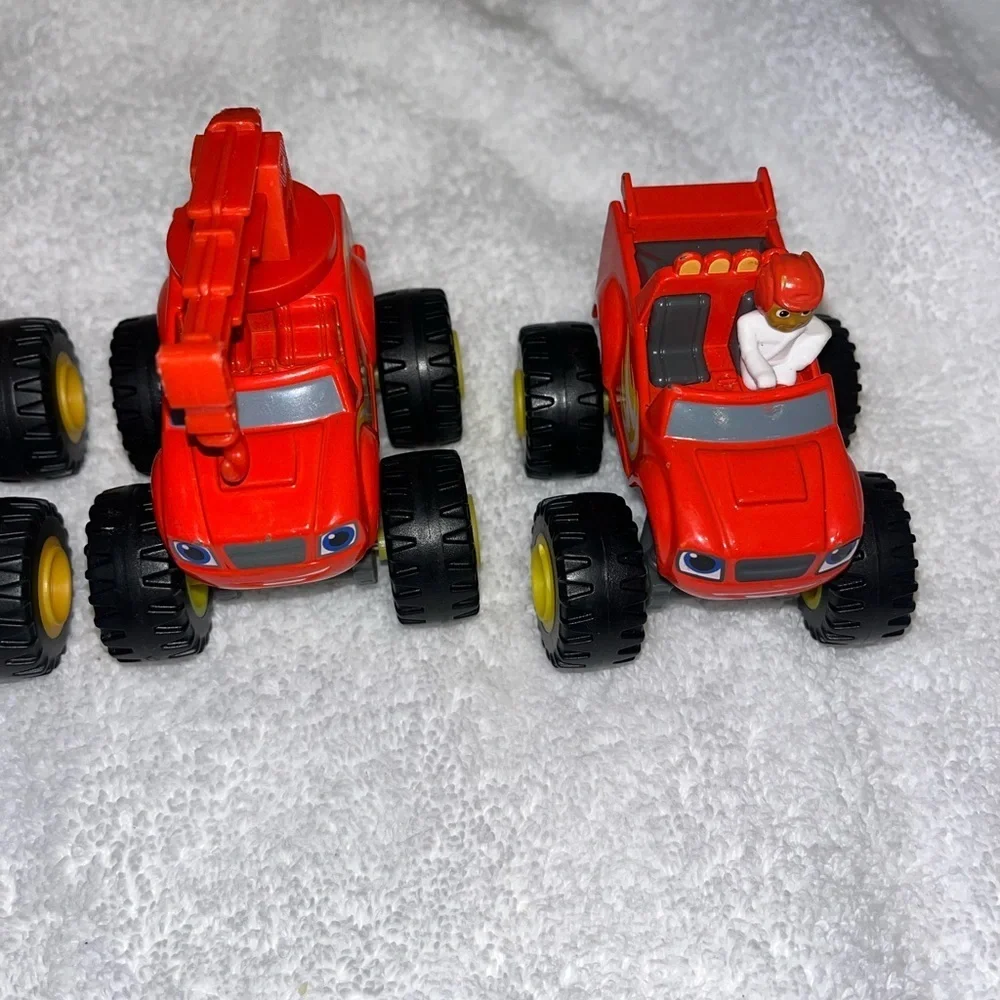 Blaze And Monster Machines 2014 Diecast Lot Of Blaze toy trucks, cars and AJ